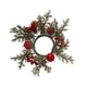 thumbnail image 2 of CaiYueKe Christmas Candle Wreath Centerpiece with Pine Cones Berries Greenery for Holiday Table Decorations Fireplace Mantel Seasonal Home Decor Artificial Floral Arrangement Rustic Farmhouse, 2 of 8