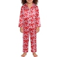 thumbnail image 4 of JIAYUE Girl Kids Pajamas Stylish And Comfortable Colorful Cute Printed Pajama Set Long Sleeve With Elastic Long Pants Sleepwear Outfits For Indoor Soft Loose Fit Loungewear ,7-8 Years, 4 of 4