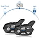 thumbnail image 2 of WAYXIN 2 uds intercomunicadores para casco de motocicleta 1200m BT auriculares inalámbricos interfono, 2 of 7