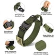 thumbnail image 4 of WAAYEEPAL Heavy Duty Nylon Dog Collar&Leash Set, Adjustable Training Collar with Control Handle, Sturdy Metal Buckle and AirTag Holder for Medium and Large Dogs (XL, Green), 4 of 7