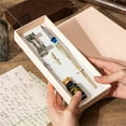 thumbnail image 5 of Christmas Writing Gift Fancy Pen Glass Stem Calligraphy Pen Luxury Dip Ink Pen, 5 of 21