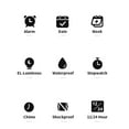 thumbnail image 5 of BIMZUC Men Digital Watch Dual Time Stopwatch Calendar Alarm Clock Waterproof Sports Watch with EL Luminous Black 1.89 inches / 4.8 cm, 5 of 9
