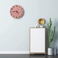 thumbnail image 3 of Round Wall Clock Silent Non-Ticking Battery Operated Clock 10 Inch, Rose Gold Pink Glitter Home Decor for Living Room, Bathroom, Bedroom, Kitchen, Office and School, 3 of 5