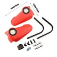 thumbnail image 3 of Motorcycle Hand Guards with LED Lights - Crash-Proof, Universal Fit, Carbon Fiber Pattern, Red, Easy to Install Handlebar Protectors, 3 of 6