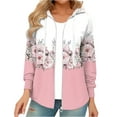 thumbnail image 2 of Chaquetas y abrigos casuales con capucha de manga larga para mujer, sudaderas con capucha de moda, chaqueta de manga larga con cremallera completa y bolsillo, abrigo para mujer, 2 of 6