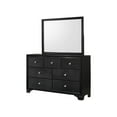 thumbnail image 4 of 4pc Transitional Queen Bedroom Set Home Upholstered Button Tufted Headboard Bed Hardwood Furniture Set, 4 of 4