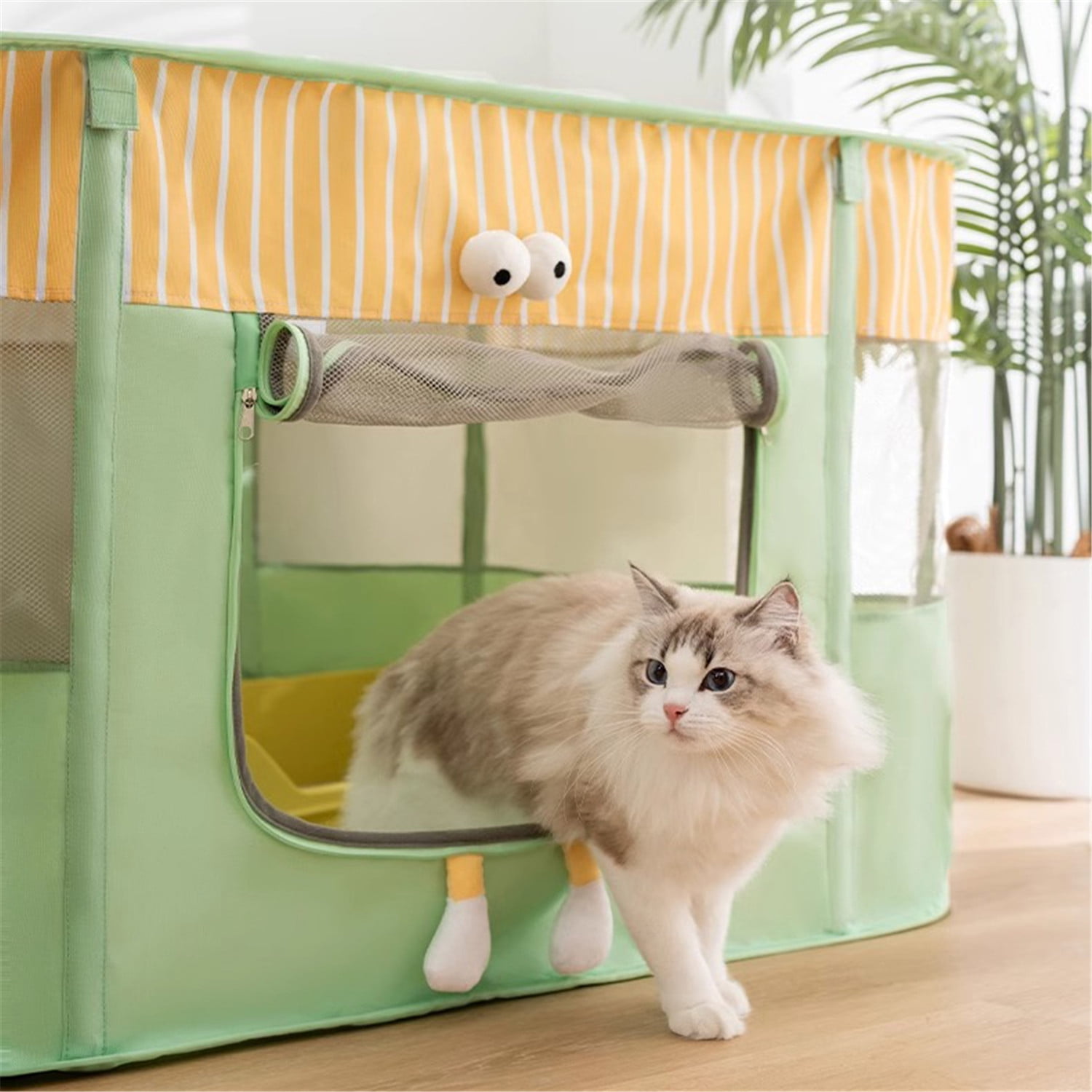 Merkaren Foldable Pet Playpen, cat playpen, Puppy Play Pen for Indoors