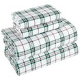 thumbnail image 4 of Road Trip America Flannel Sheets Set - Twill Plaid - 100% Cotton Sheets - 4 Pieces Full Size - Christmas Sheets, 4 of 4