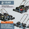thumbnail image 4 of SENIX Gas Lawn Mower 21in Cutting Blade 22in Cutting Deck, 140cc 4-Cycle Made in Briggs & Stratton Engine, 3-In-1, 6-Height Adjustment, 11" Rear Wheels, LSPG-M7, 4 of 17