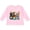 AD-Pink, variant on Happy Dog Family Boys or Girls Long Sleeve Toddler T-Shirt