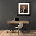 thumbnail image 4 of Joseph Wood 20x21 Black Modern Framed Museum Art Print Titled - Portrait of Mendes Cohen (1818), 4 of 5