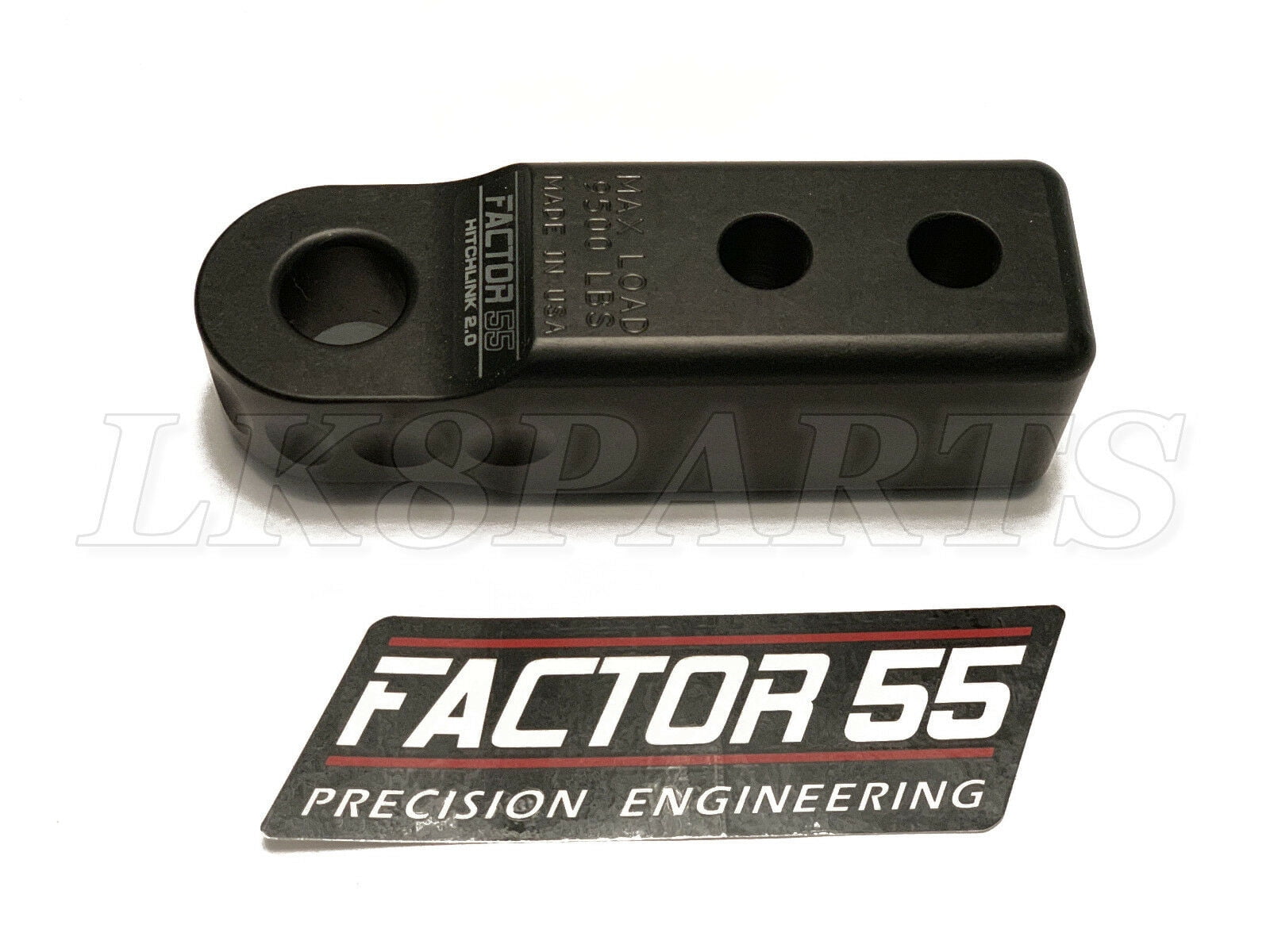 Factor 55 Hitchlink 2.0 - Black Anodized Off-Road Tow Shackle Mount