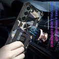 thumbnail image 4 of Allytechgroup Galaxy S24 FE Shockproof Case, Kickstand Camouflage Pattern Design Military Grade Shockproof Compatible with Car Mount Magnetic Back Cover for Samsung Galaxy S24 FE, Lightblue, 4 of 4