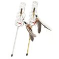 thumbnail image 2 of Cat Wand Toy Long 2PCS Interactive Cat Teaser Stick Kitten Play Toy with Bell, 2 of 10