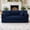 Blue, variant on YWEN 4-in-1 Convertible Sleeper Sofa Bed,Foldable Floor Couch Loveseat with Fixed Shape Frame,Corduroy Lounge Daybed,No Assembly Pull Out Mattress Sofa for Living Room Bedroom Apartment