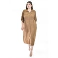 thumbnail image 4 of Vestido camisero midi Roman Fashion /Tallas Extras, 2576 (Cafe) cafe 36, 4 of 6