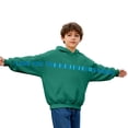 thumbnail image 4 of Girls Hoodies Casual Long Sleeve Warm Pullover Tops Baggy Fashion Cute Streetwear Sweatshirts with Pockets,6-12 Months 12-24 Months 2t 3t 4t 5t 6t 7t 8t 9t Children Dark Green 10-11 Years, 4 of 6