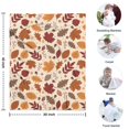 thumbnail image 4 of Autumn Fall Leaves Pattern Blanket,Comfortable Soft Flannel Throw Blanket,All Season,Warm Lightweight Blankets for Sofa Bed Couch Living Room Chair,30"x40", 4 of 4