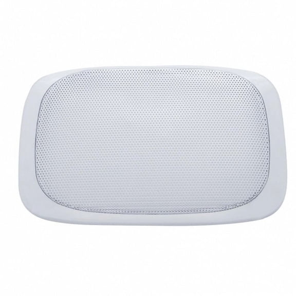 United Pacific 41185 Speaker Cover Chrome, Rectangular, For 2006 2019