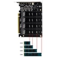 thumbnail image 4 of Convertidor de disco duro de 4 puertos M.2 NVME SSD a PCIE X16 compatible con 2230/2242/2260/2280, 4 of 6