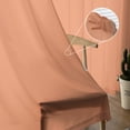 thumbnail image 5 of Pure Tangerine Semi Sheer Curtains 96 Inch Length 2 Panels Set, Simple Solid Color Sheer Kitchen Curtain Privacy Voile Window Curtain for Living Room Bedroom Rod Pocket Drapes, 5 of 7