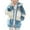 c-121Sky Blue31, variant on MEZZALL Kids Reversible Hooded Jacket Girls Boys Two Tone Color Outerwear With Zipper Pockets For Cold Weather Cute Long Sleeve Tops Coats