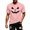 Pink, variant on Skeleton Rib Cage Men's Skeleton T-Shirt Halloween Novelty Art Tees Orange M