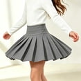 thumbnail image 3 of Pleated Skirts for Girls Elastic High Waist Pleated Skirt with Shorts Fashion School Uniform Skorts Casual Tennis Skirt,12-13Years, 3 of 9