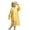 Yellow, variant on Kids Thickened Long Rain Poncho Hooded Raincoat with Easy Carry Handle Reusable for Girls Blue One Size