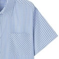 thumbnail image 6 of Under 10 dollars! Men's Cotton Seersucker Shirt Button Down Short Sleeve Shirt, 6 of 6