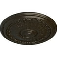 thumbnail image 3 of Ekena Millwork 27"OD x 2 1/2"P Brunswick Ceiling Medallion (Fits Canopies up to 4 1/2"), Hand-Painted Stone Hearth, 3 of 5