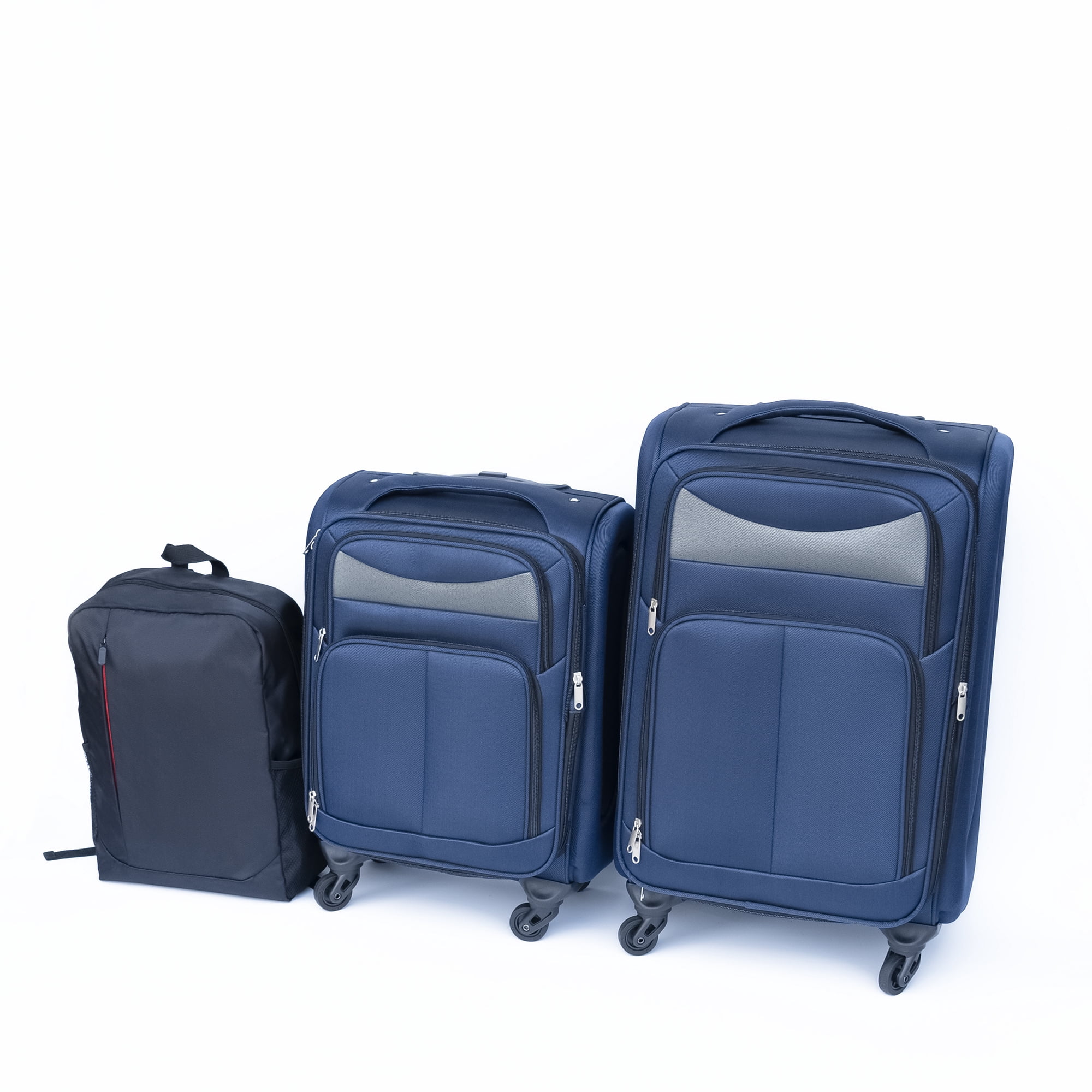 (20+24) Travel Case Two-Piece Suitcase Set Oxford Trolley Case Without Password Lock Universal Wheel + Oxford Cloth Backpack
