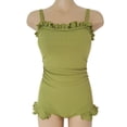 thumbnail image 4 of Traje de baño de una pieza con realce para mujer, Monokini Sexy, estilo coreano, novedad, 4 of 4
