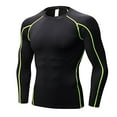 thumbnail image 1 of LANBAOSI Compression Tops for Men Quick Dry Lightweight Male Base Layer Long Sleeve T Shirt Mens for Cycling Skiing Running Hiking Size Large, 1 of 4