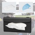 thumbnail image 2 of Caja de pañuelos ZHAOCHENG para Visera de Coche Soporte de Servilletas de Cuero PU, 2 of 5