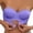 Purple, variant on Wdgfv Women Strapless Bras Push Up Bandeau Bra Front Closure No Padding Tube Top