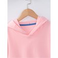 thumbnail image 5 of YONGHS Kids Girls Casual Hoodie Long Sleeve Lightweight Hooded Sweatshirt Pullover Tops Pink 5-6, 5 of 7