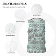 thumbnail image 6 of Easygdp Pirate Adventure Map Men's Mesh Basketball Jersey Quick Drying Sleeveless Shirts Fitted Muscle Tank Tops Sport Round Neck T-Shirt - 3X-Large, 6 of 9