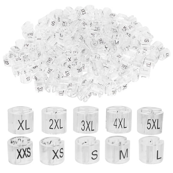 WHAMVOX 200 Pcs Clothes Hanger Clothes .10X1.10X1.00CM White