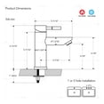 thumbnail image 4 of Bathroom Faucet w/ Deck Plate, 1 handle, 1 or 3 hole Stainless Chrome, 4 of 9