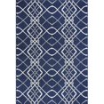 thumbnail image 1 of Dynamic Rugs VL681643510 5 ft. 3 in. x 7 ft. Villa 1643 Rectangle Blend of Viscose & 2- Color Shrink Polyester Area Rug - 510 Navy & Ivory, 1 of 1