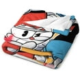 thumbnail image 3 of Cuphead Game Blanket Soft Cozy Flannel Warm Throw Blanket Unique Gifts Room Decor Blanket 40"x30", 3 of 8