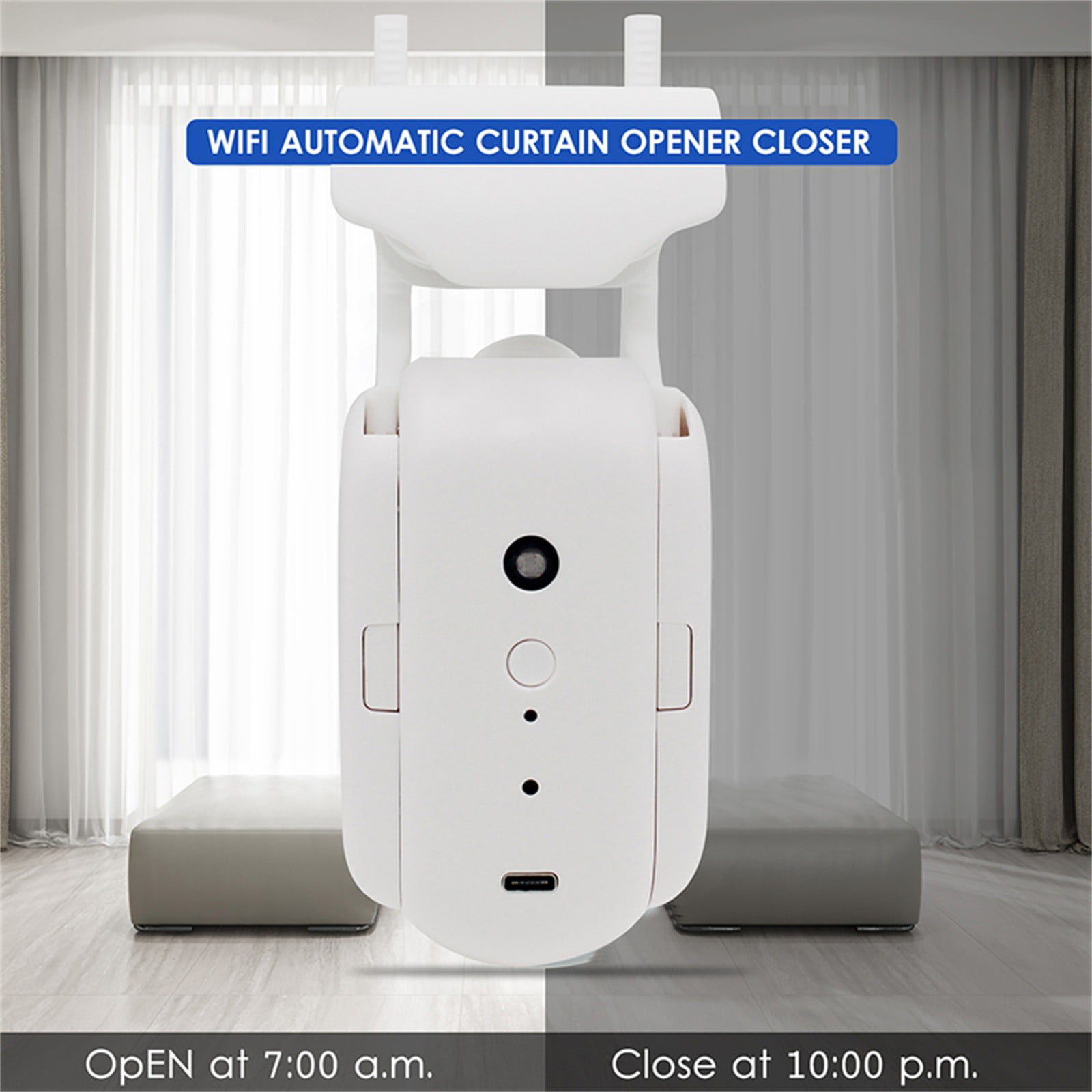 MABOTO Wifi Automatic Curtain Opener Closer Robot Wireless Smart