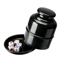 BAELLERT 1 Set Dice Cup with 5 Dot Dice Heavy Duty Manual Shaker Cup Bar Party KTV Gambling Drinking Board Game Casino Equipment