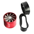 thumbnail image 4 of Car Air Filter Intake Single Charger Fuel Saver Fan Red, 4 of 8