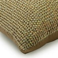 thumbnail image 2 of Euro Pillow Sham, Gold Euro Shams, 26x26 inch (65x65 cm) Silk Pillowcase With Zipper, Pillow Covers with Sequins & Textured, Abstract Patterned, Modern Style Pillow - Gold Charmer, 2 of 3