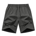 thumbnail image 3 of Liyamei Boys Quick Drying Athletic Shorts with Pockets for Summer Sports Size 7-12,Grey, 3 of 6