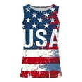 thumbnail image 4 of 4th of July Tank Top American Flag Tank Top for Men 4th of July Tank Top Mens American Flag Top Men Men's Independence Day Printing Round Neck Regular Casual Sports Tank Blouses, 4 of 5