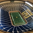 thumbnail image 3 of IDNA Michigan Wolverines 25-Layer StadiumView Lighted End Table, 3 of 6