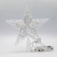thumbnail image 3 of piezas de estrella de plástico árbol de Navidad color brillante batería luminosa o decoración de árbol de Navidad de cinco estrellas USB (21 cm), 3 of 5